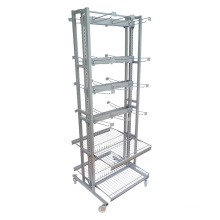 Double side convenience store display shelf / rack gondola shelving